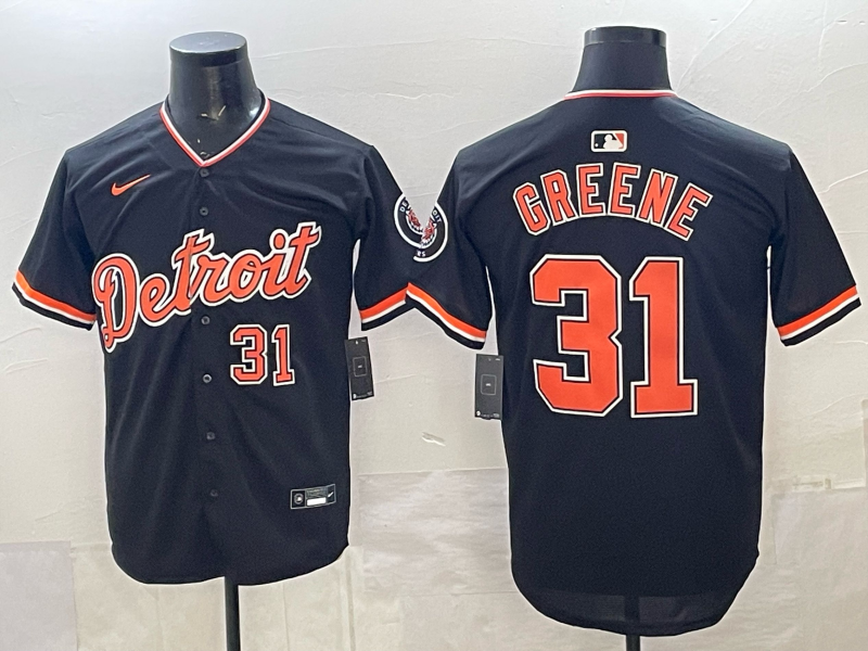 Men Detroit Tigers #31 Greene black Game Nike MLB Jersey 2026004